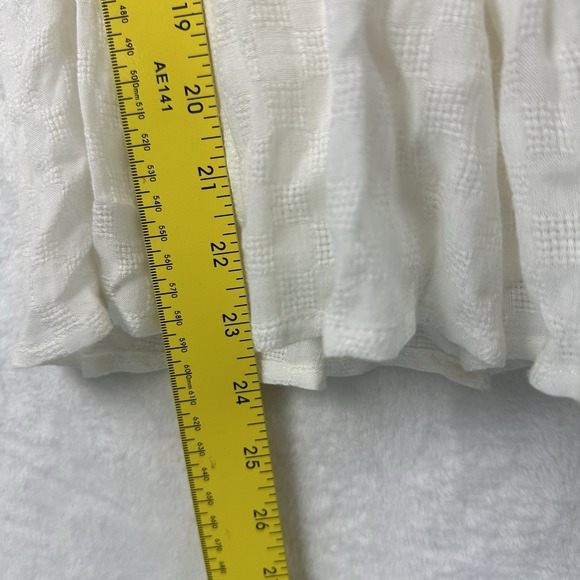 Stolen Hearts Womens‎ Top Shirt Large White sleeveless Side Tie Adjustable Linen - Picture 10 of 16